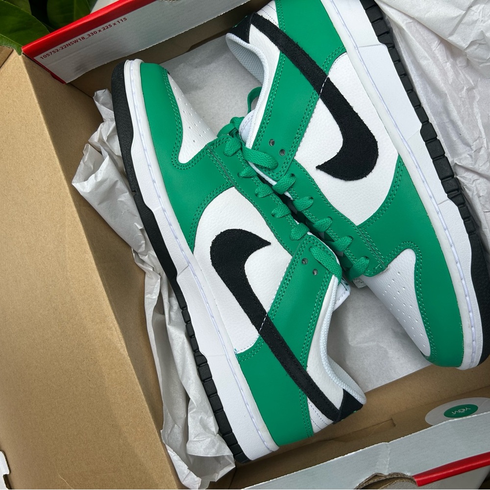 Nike Green and White Sneakers